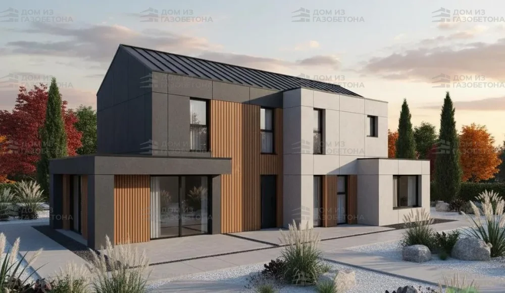 Проект Двухэтажный дом 17 на 11, 186 м2