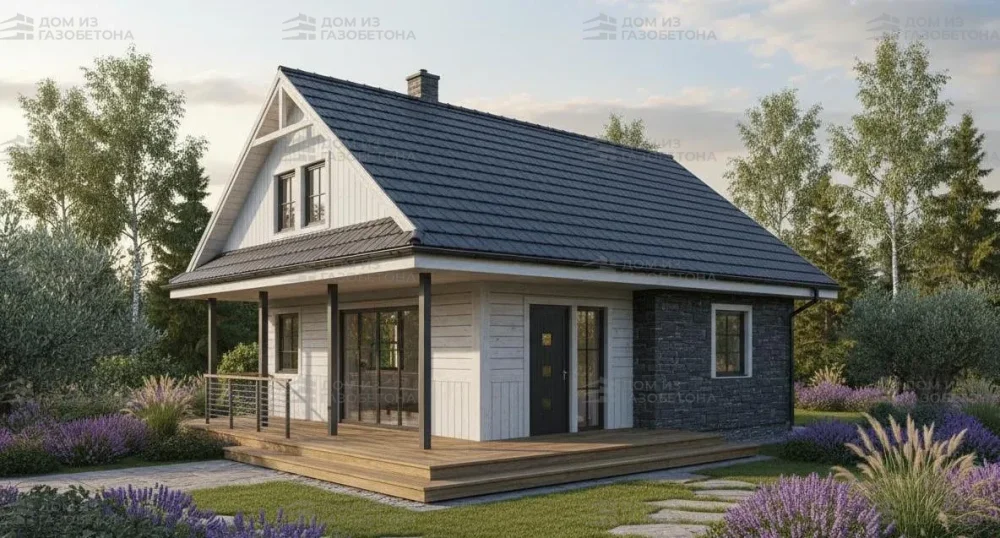 Проект Одноэтажный дом 5 на 13, 64 м2