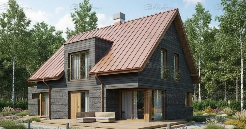 Проект Двухэтажный дом 14 на 9, 149 м2