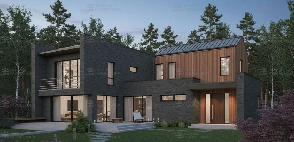 Проект Двухэтажный дом 13 на 14, 165 м2