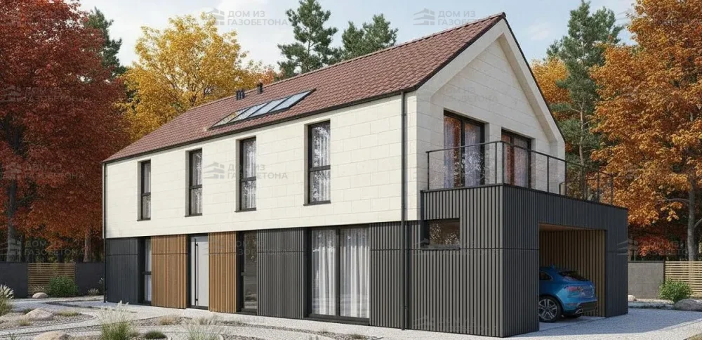 Проект Двухэтажный дом 22 на 11, 316 м2