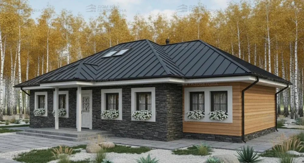 Проект Двухэтажный дом 10 на 10, 116 м2