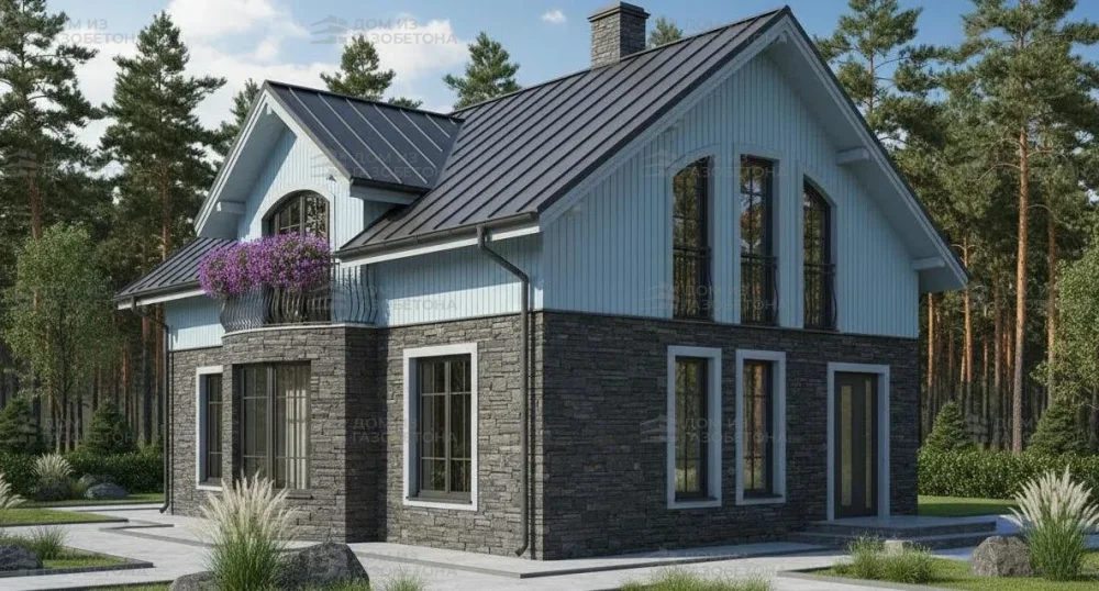 Проект Двухэтажный дом 17 на 12, 170 м2