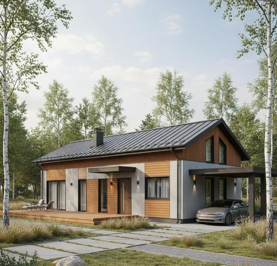 Проект Двухэтажный дом 14 на 12, 184 м2