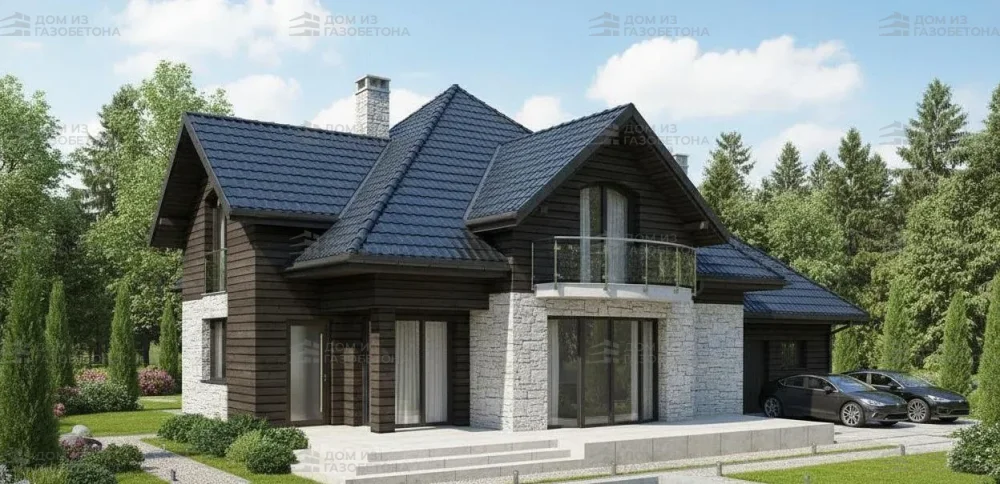 Проект Двухэтажный дом 15 на 18, 253 м2