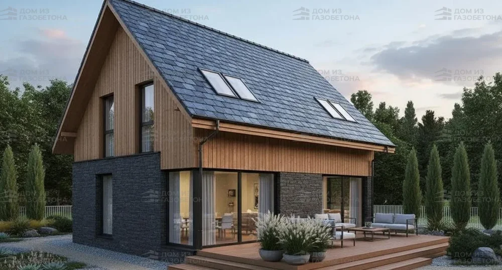 Проект Двухэтажный дом 12 на 10, 153 м2