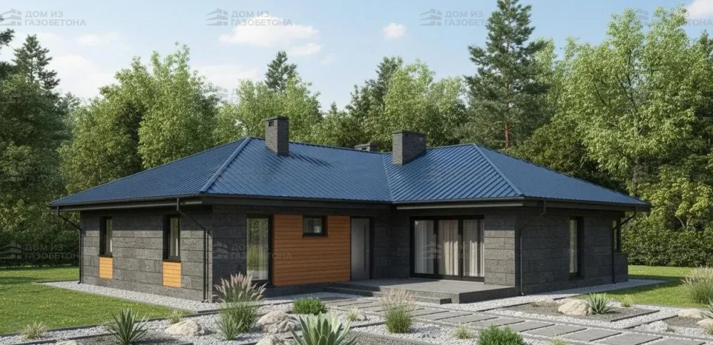 Проект Одноэтажный дом 16 на 20, 196 м2