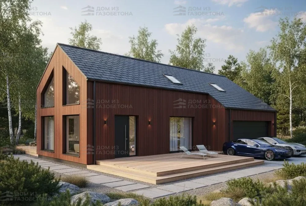 Проект Двухэтажный дом 15 на 11, 184 м2