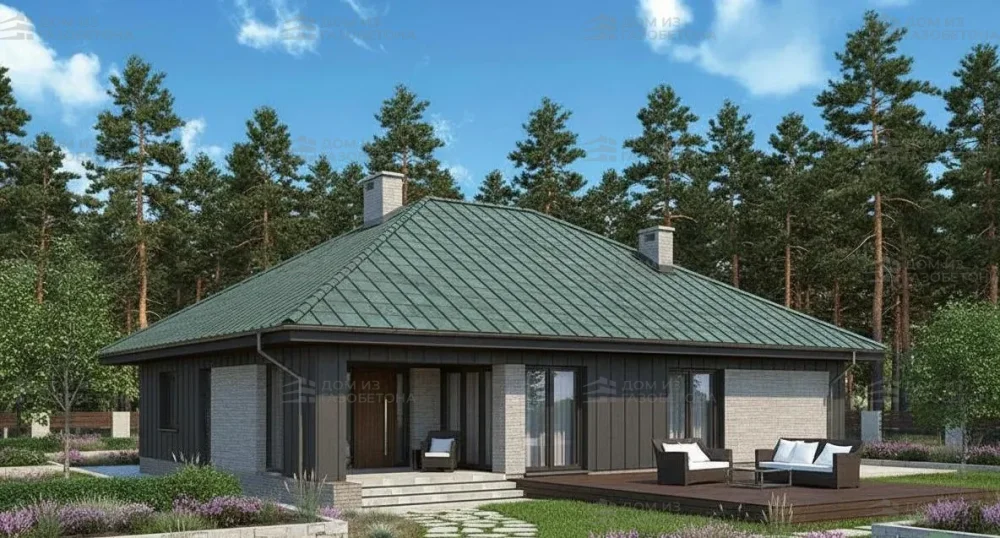 Проект Двухэтажный дом 12 на 19, 202 м2